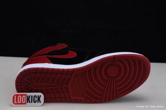 Kicked Out Shoe Store High 555088-063 Bred Air OG Jordan 1 Patent 0801